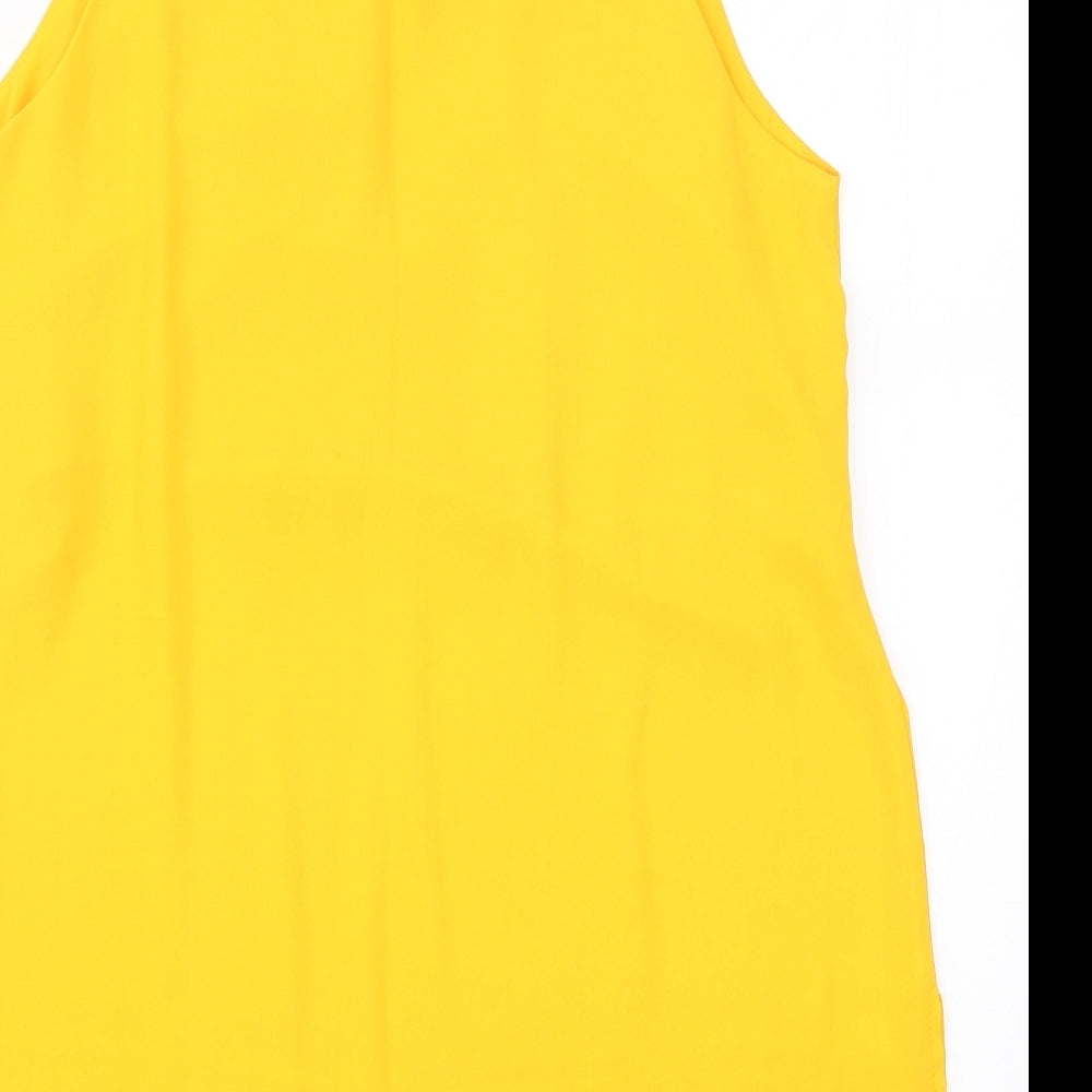 Dorothy Perkins Womens Yellow   Basic Tank Size 12