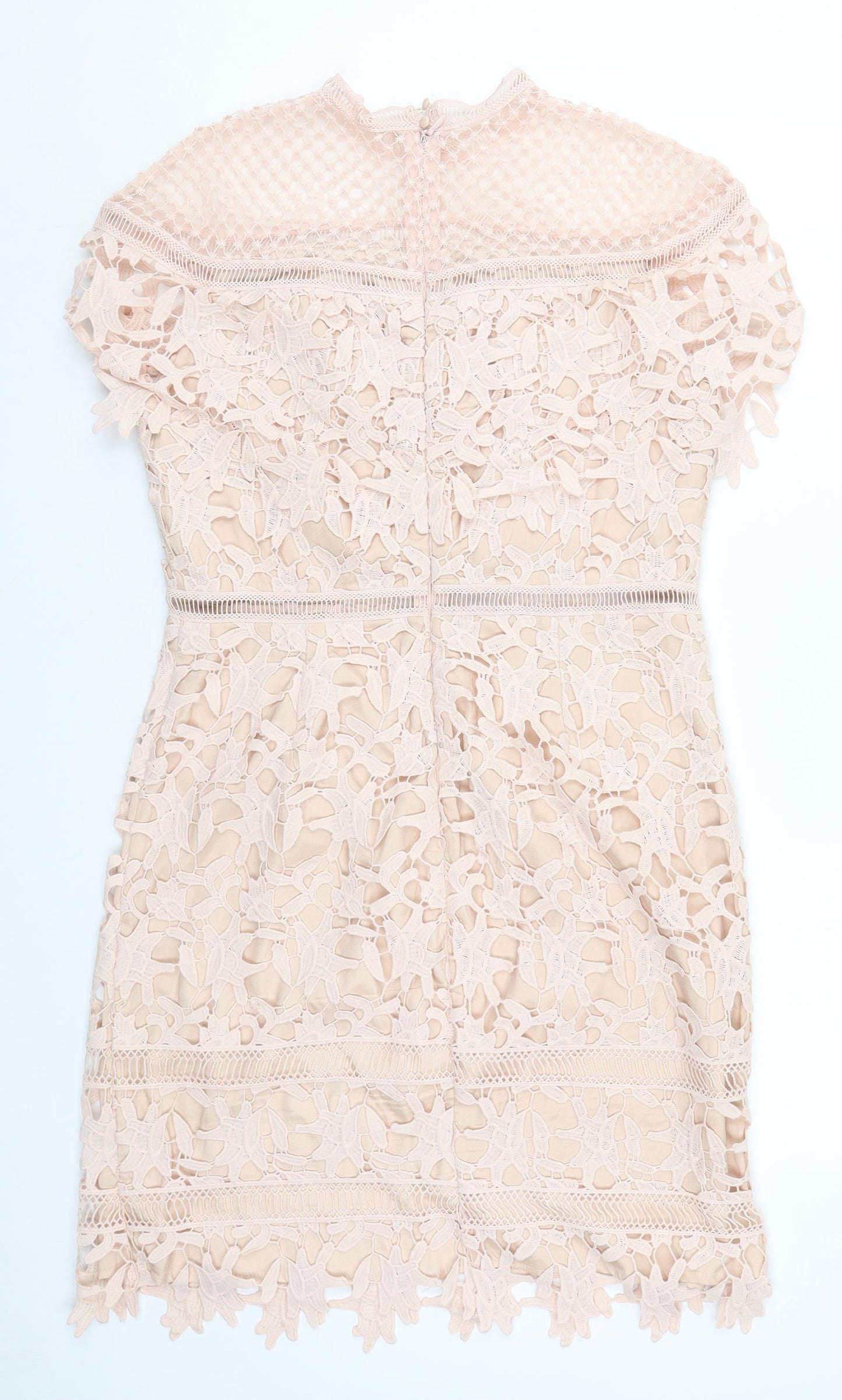 CHI CHI LONDON Womens Pink  Lace Mini  Size 14