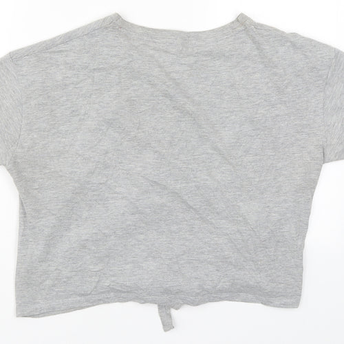 New Look Womens Grey   Basic T-Shirt Size S  - But It's Friday