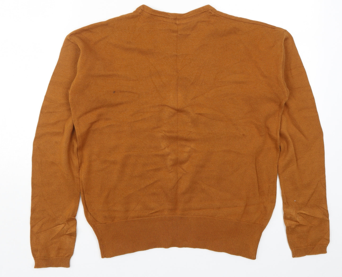 Avenue Womens Beige  Knit Henley Jumper Size 8
