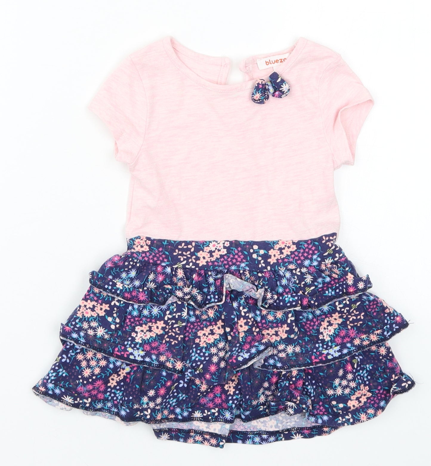 Blue Zoo Girls Multicoloured Floral  Skater Dress  Size 12-18 Months