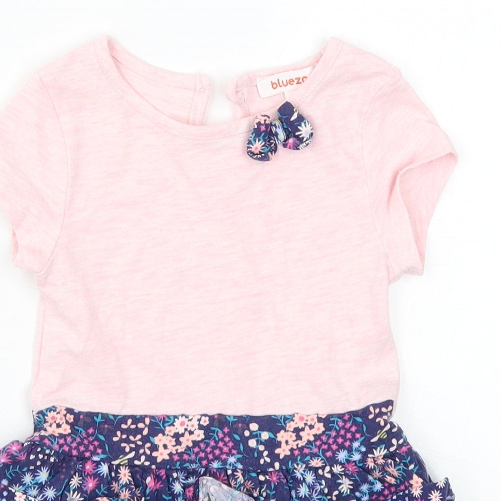 Blue Zoo Girls Multicoloured Floral  Skater Dress  Size 12-18 Months