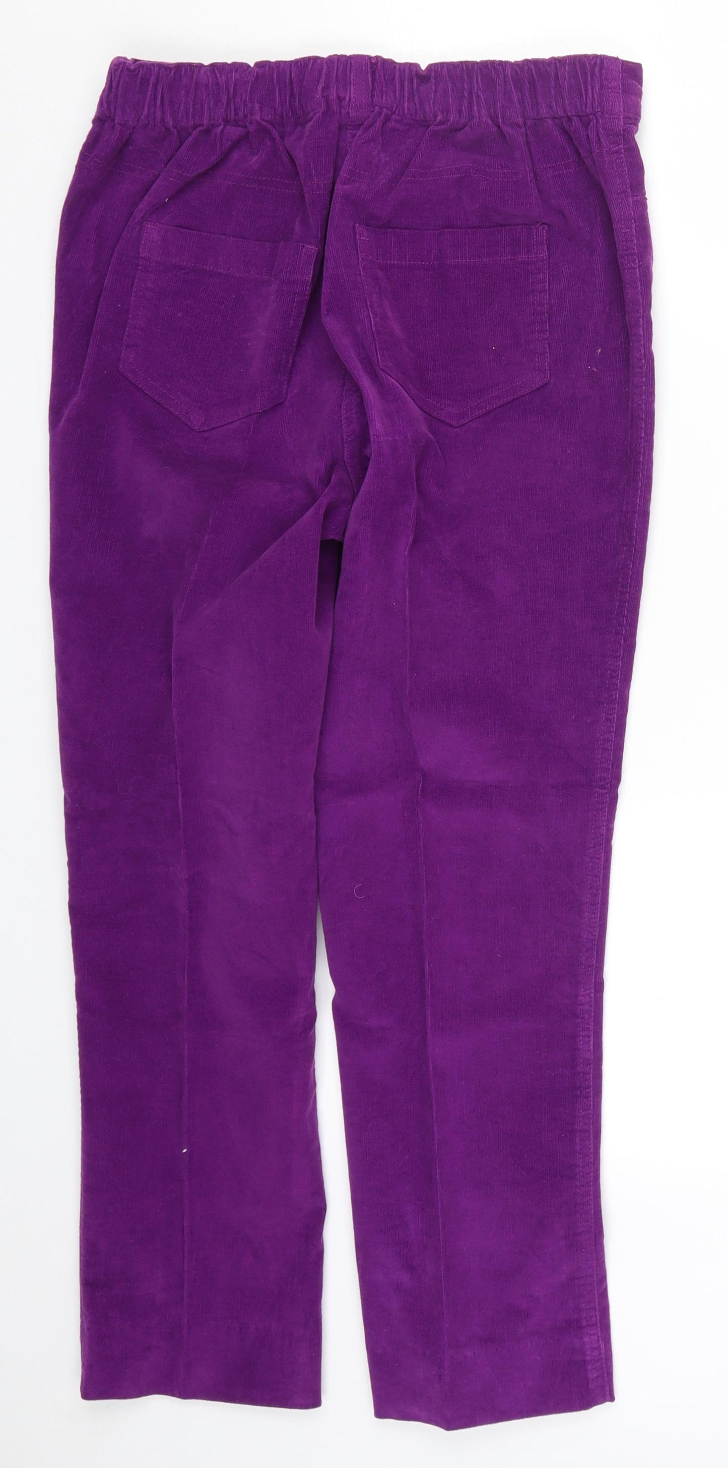 Cotton Traders Womens Purple  Corduroy Trousers  Size 12 L25 in