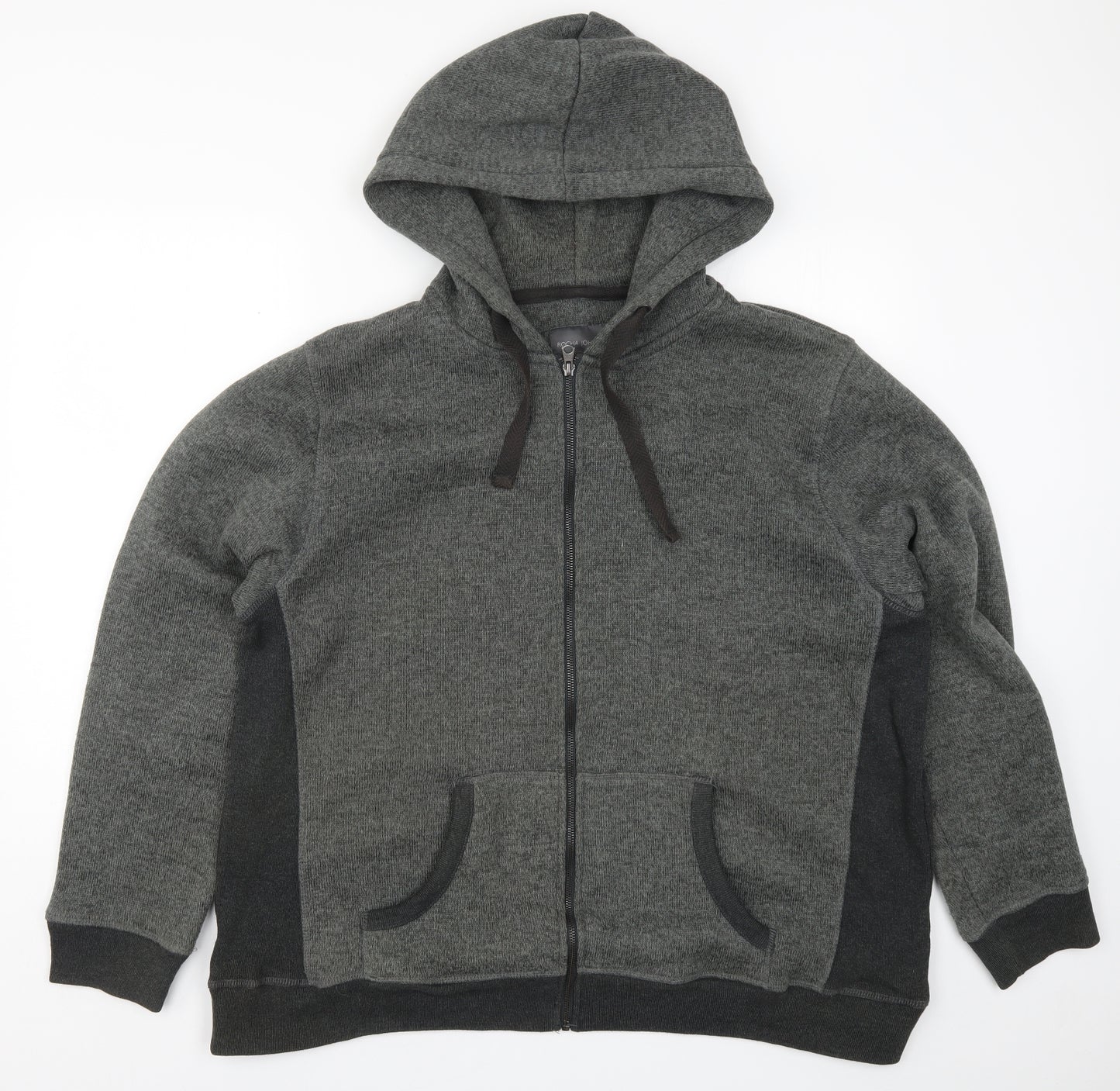 John Rocha Mens Grey   Full Zip Hoodie Size 2XL