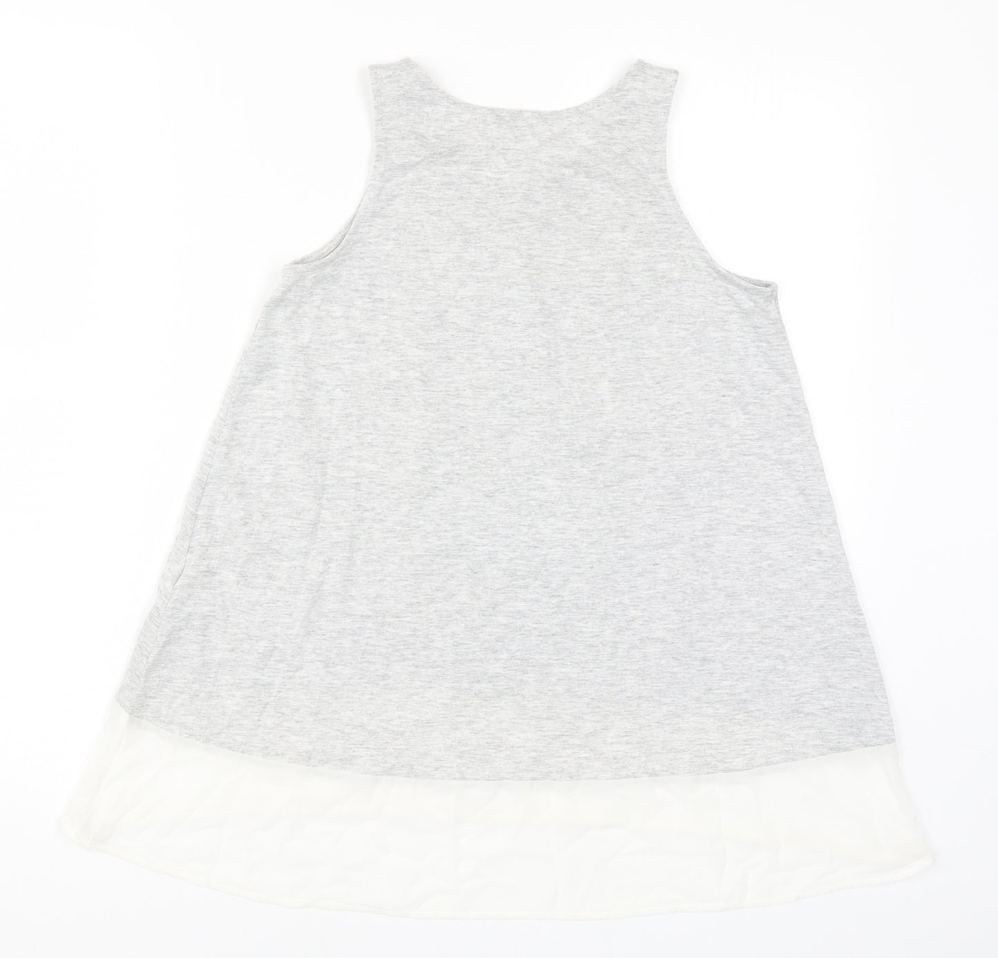 River Island Girls Grey   Basic Tank Size 11-12 Years  - Love is Everything