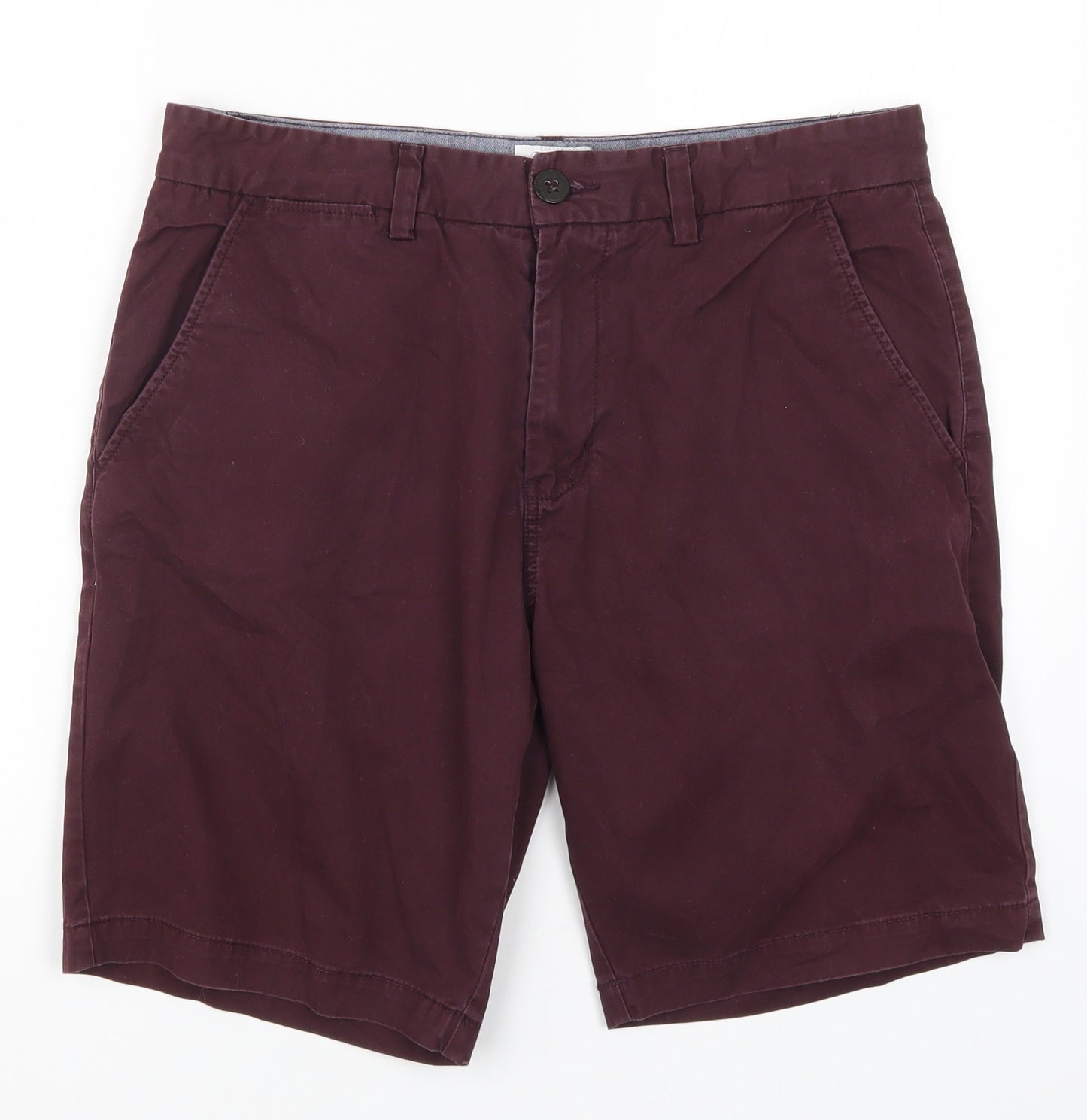 NEXT Mens Red   Bermuda Shorts Size 34 - Burgundy