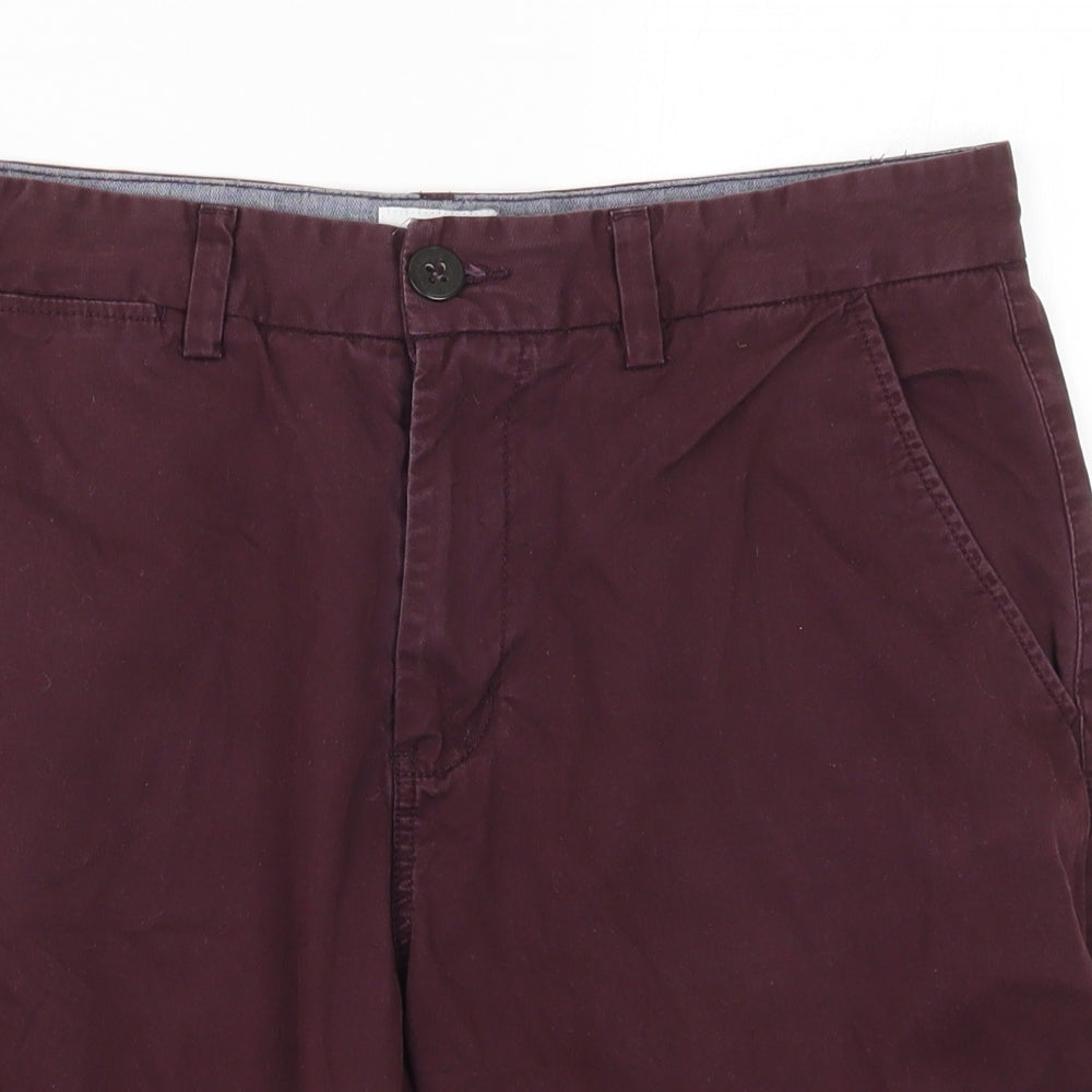 NEXT Mens Red   Bermuda Shorts Size 34 - Burgundy