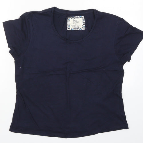Primark Womens Blue Solid  Top Pyjama Top Size 10