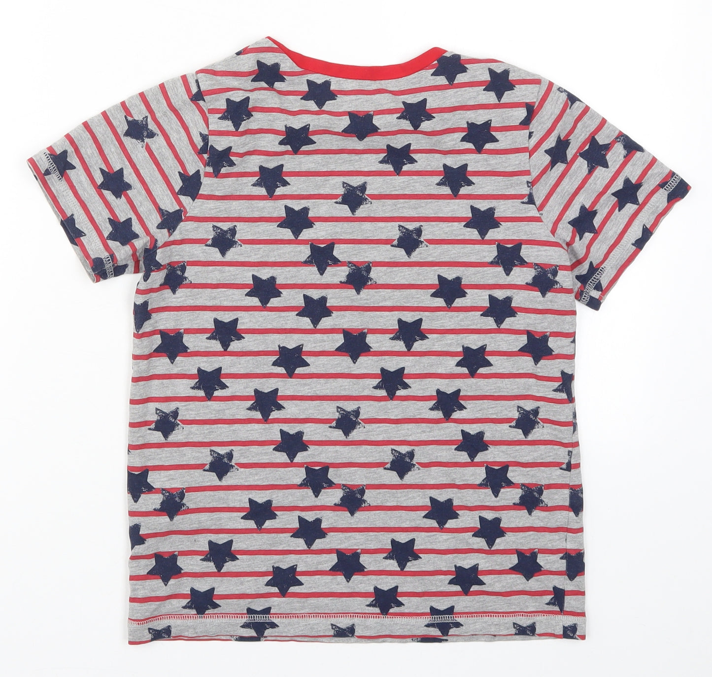 George Boys Multicoloured Striped   Pyjama Top Size 10-11 Years  - Stars and Stripes