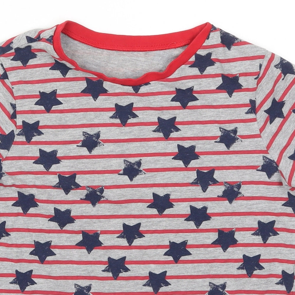 George Boys Multicoloured Striped   Pyjama Top Size 10-11 Years  - Stars and Stripes