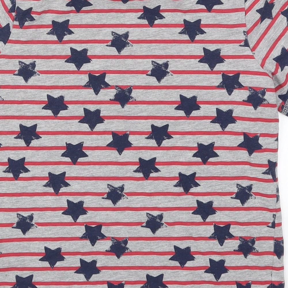 George Boys Multicoloured Striped   Pyjama Top Size 10-11 Years  - Stars and Stripes