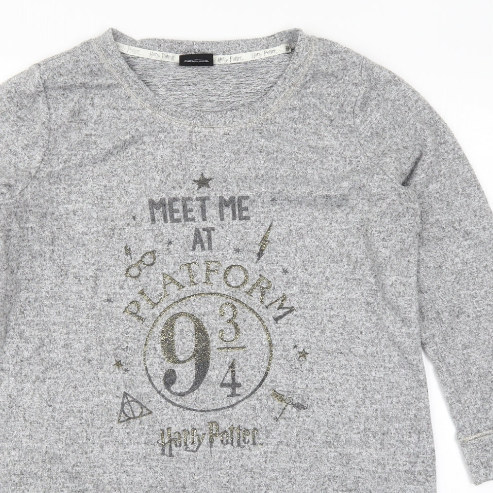 TU Womens Grey Solid  Top Dress Size 14  - Harry Potter Platform 9 3/4