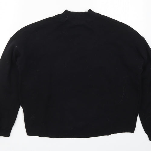 H&M Womens Black  Knit Pullover Jumper Size S  - Love