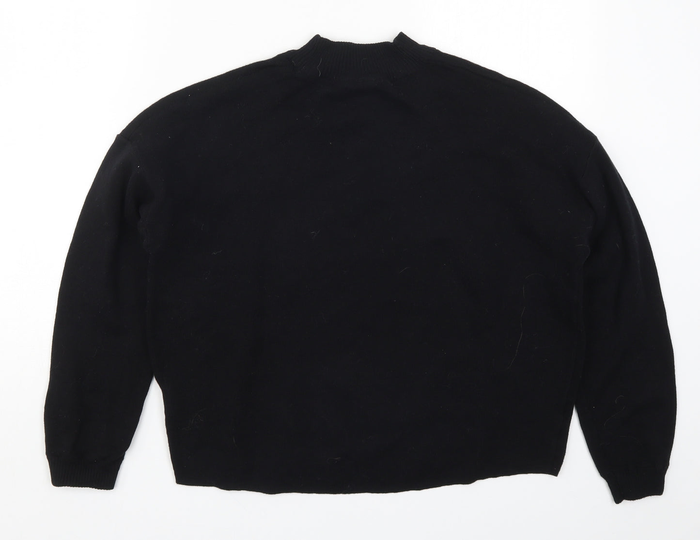 H&M Womens Black  Knit Pullover Jumper Size S  - Love