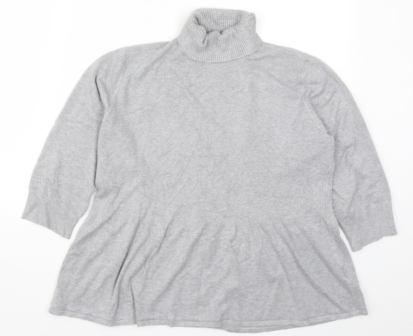 Marks and Spencer Womens Grey  Knit Pullover Jumper Size 18