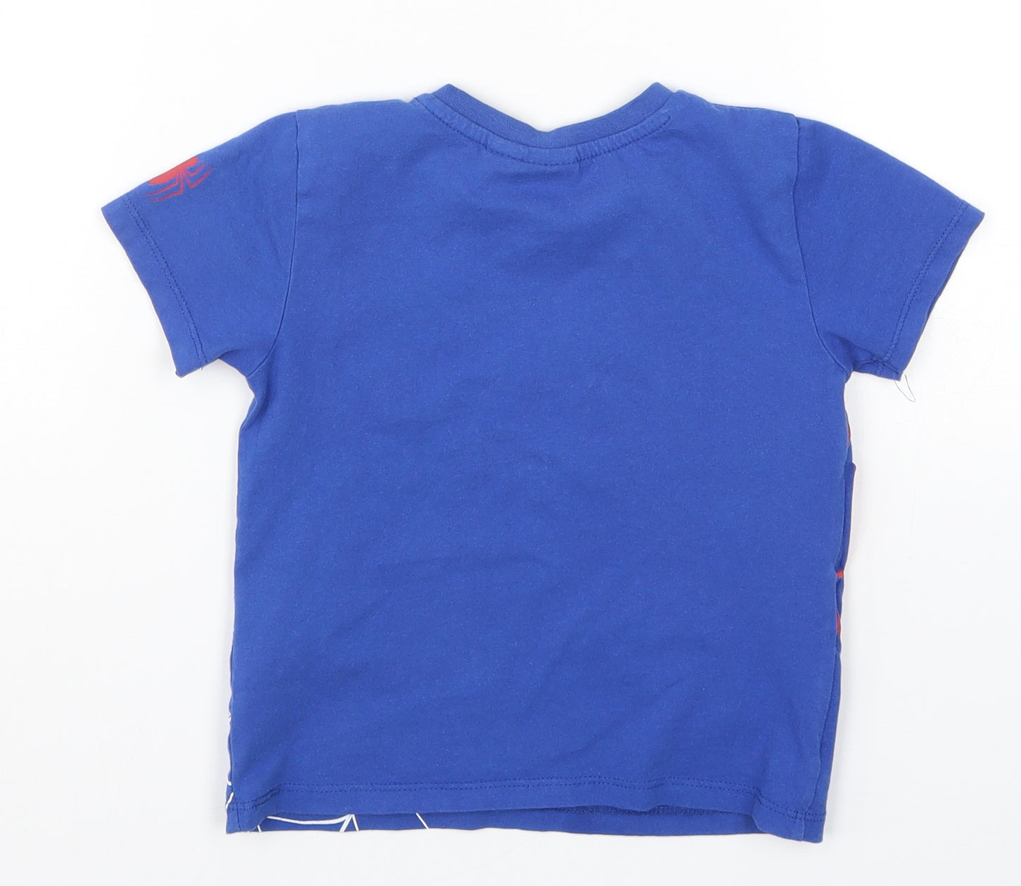 Primark Boys Blue   Basic T-Shirt Size 3-4 Years  - I Am Spiderman