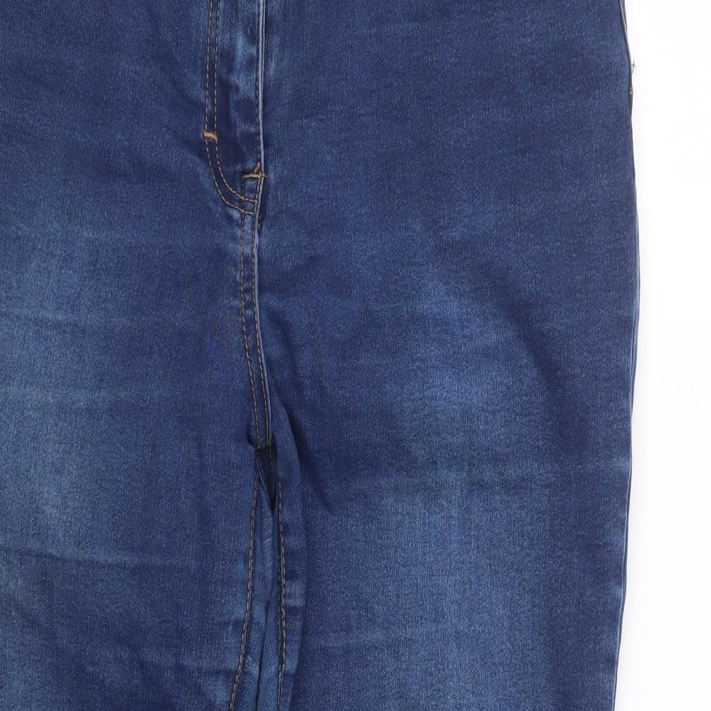 Nutmeg Womens Blue  Denim Straight Jeans Size 14 L27 in