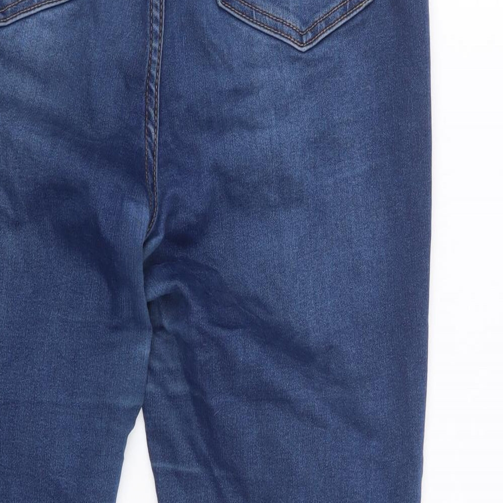 Nutmeg Womens Blue  Denim Straight Jeans Size 14 L27 in