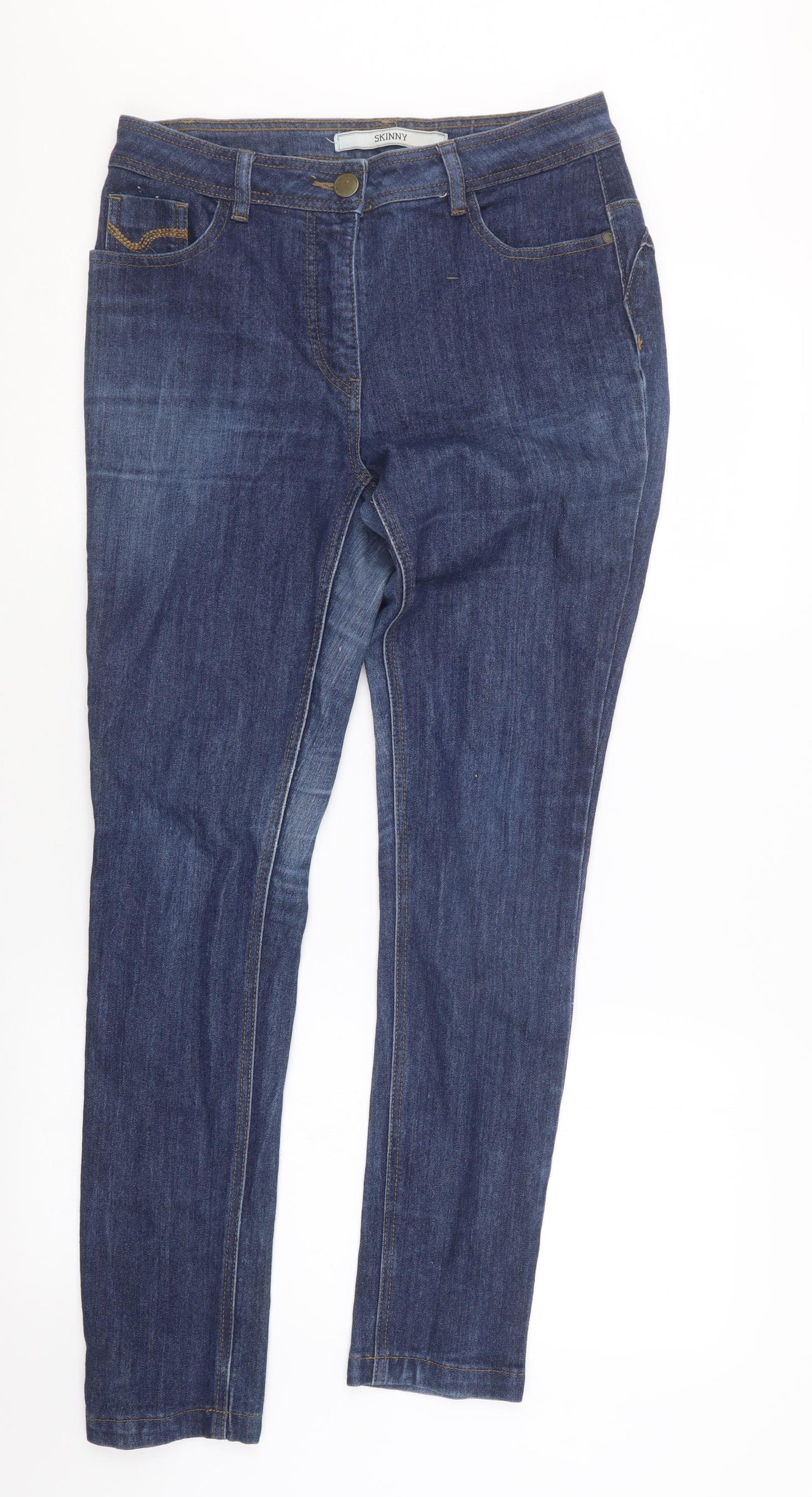 Tesco Womens Blue  Denim Skinny Jeans Size 12 L29.5 in