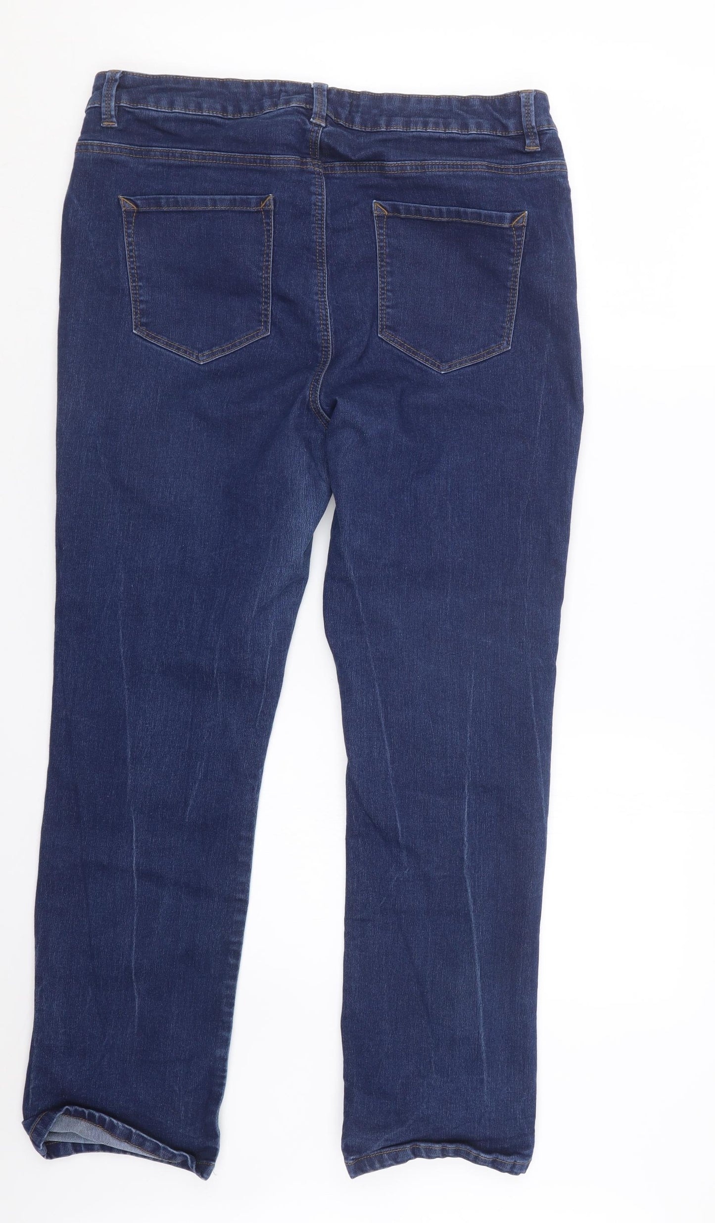 George Womens Blue  Denim Straight Jeans Size 18 L27 in