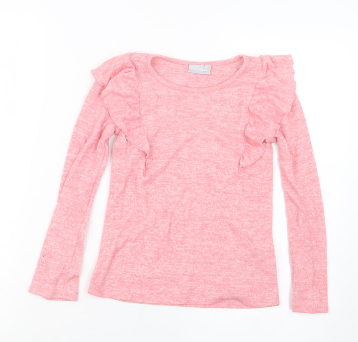 Matalan Girls Pink Pullover Jumper Size 9 Years