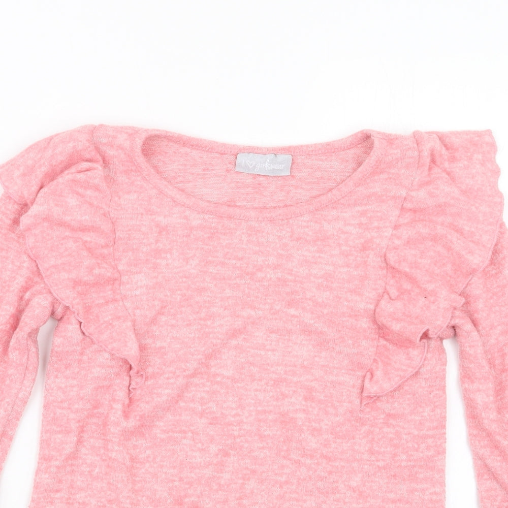 Matalan Girls Pink   Pullover Jumper Size 9 Years