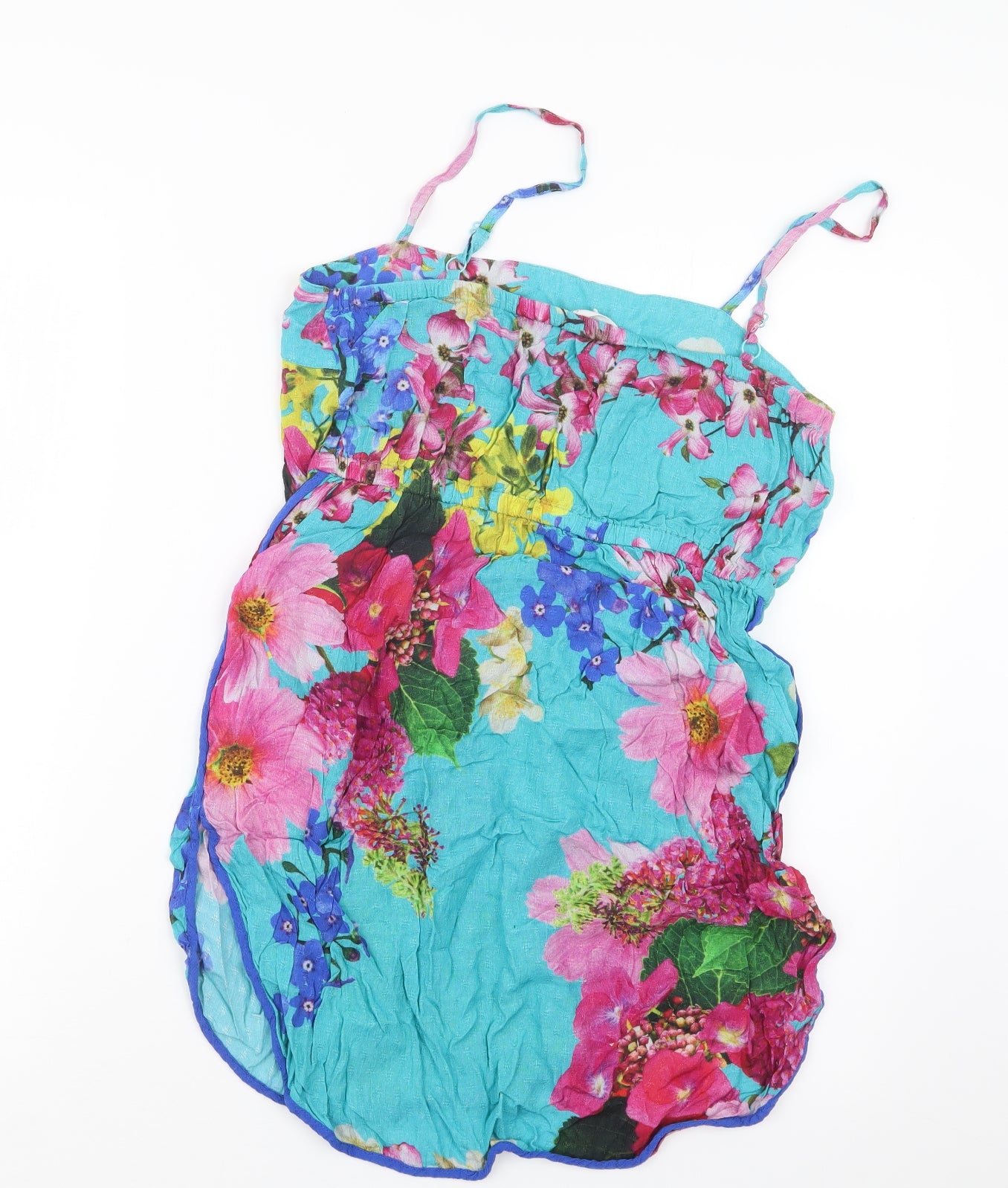 NEXT Womens Blue Floral  Mini  Size 10  - Beach Cover Up
