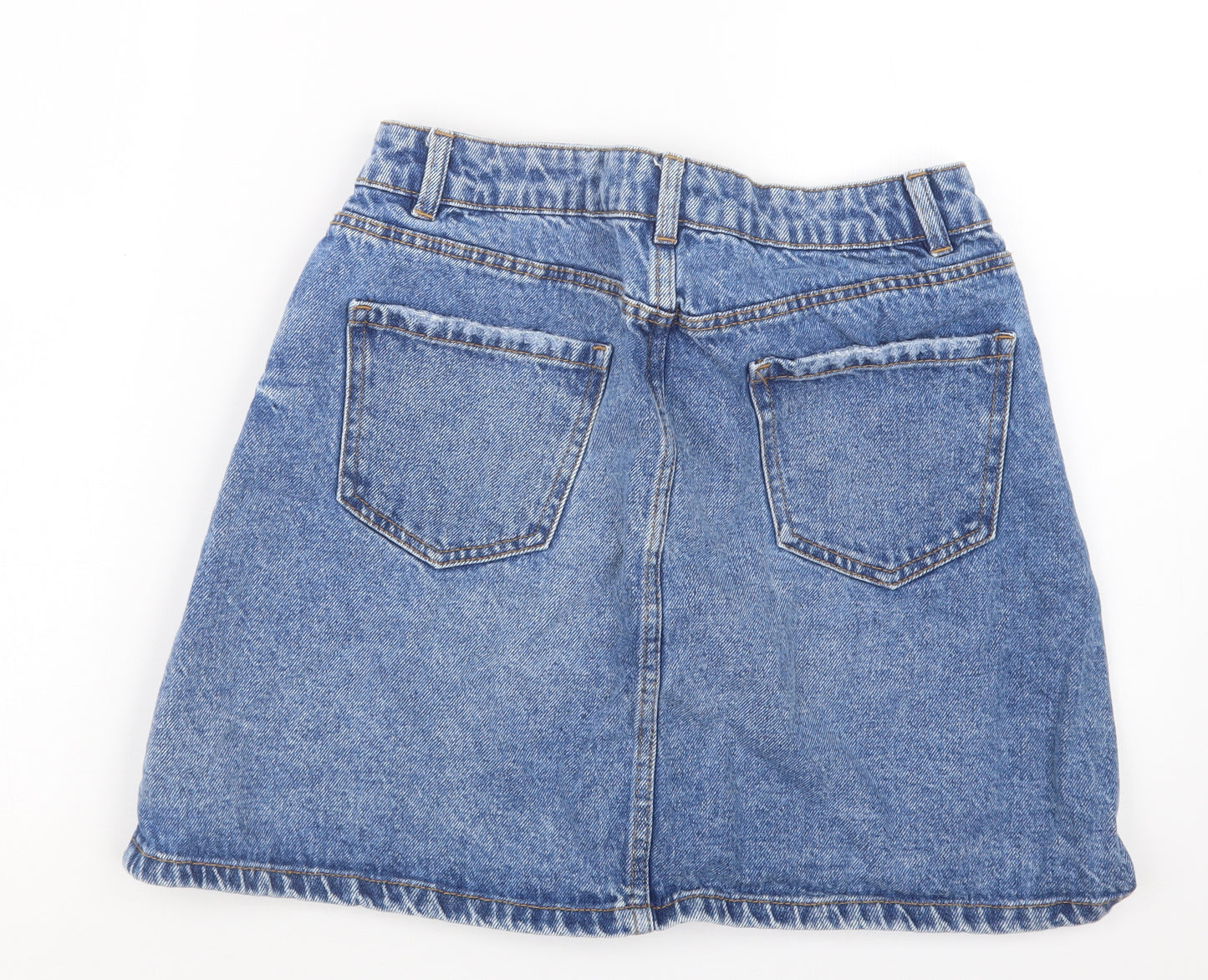 New Look Womens Blue  Denim Straight & Pencil Skirt Size 10