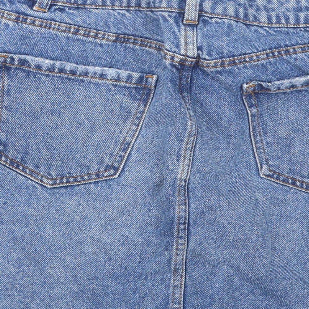 New Look Womens Blue  Denim Straight & Pencil Skirt Size 10