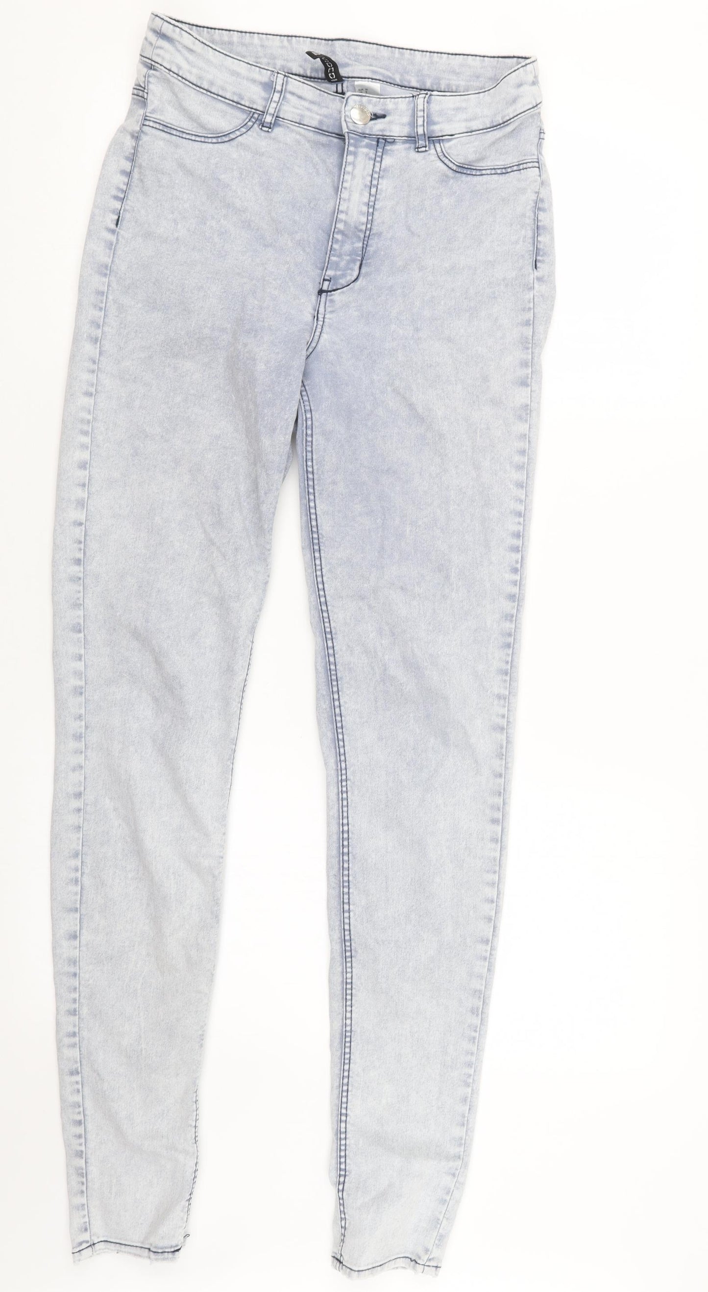 Divided by H&M Womens Blue  Denim Straight Jeans Size 10 L30.5 in