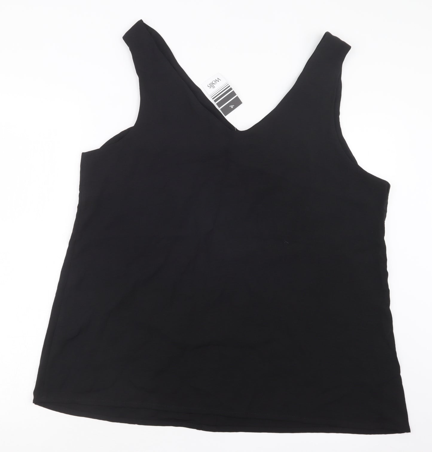 Wallis Womens Black   Basic Button-Up Size 18