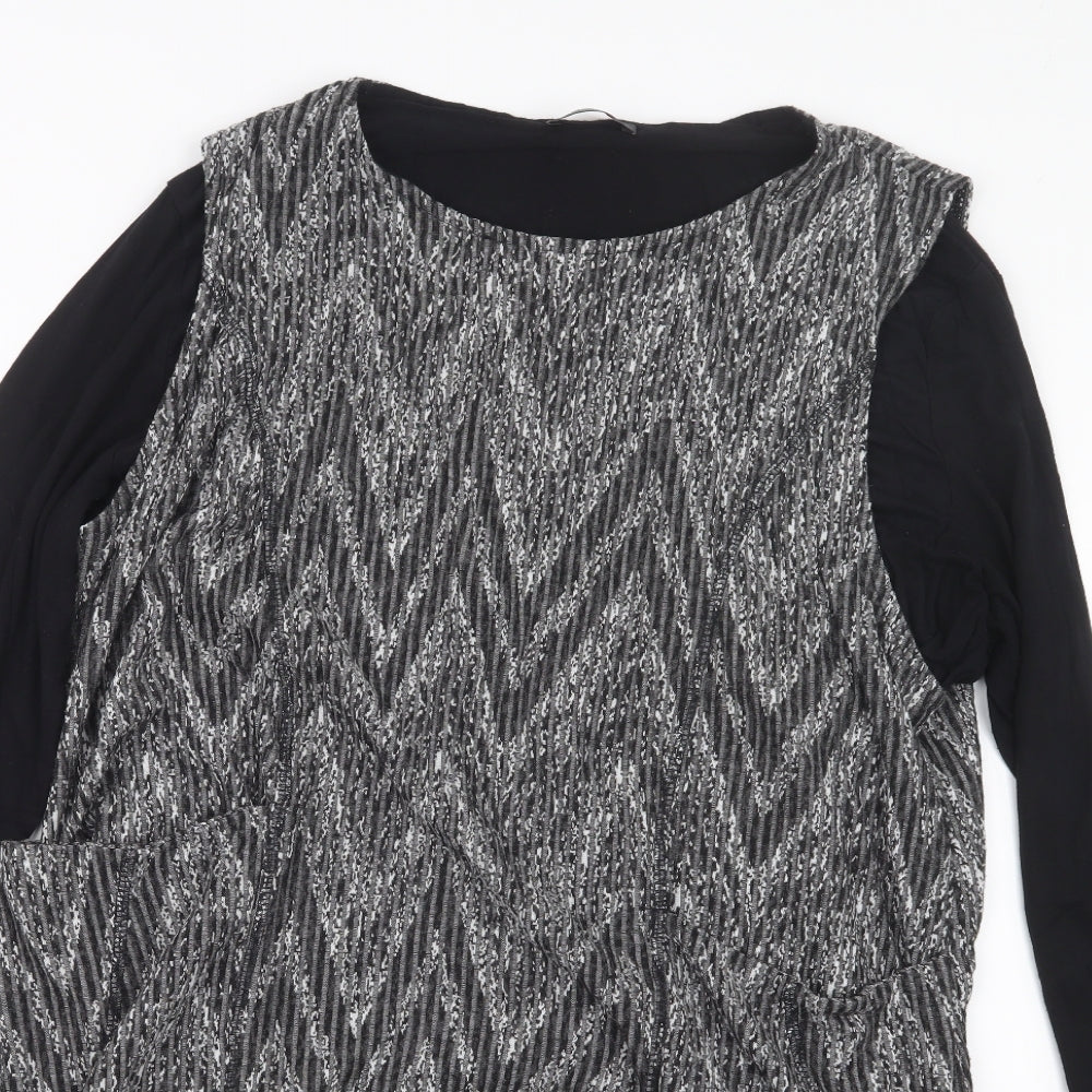 Klass Womens Grey   Basic T-Shirt Size 2XL