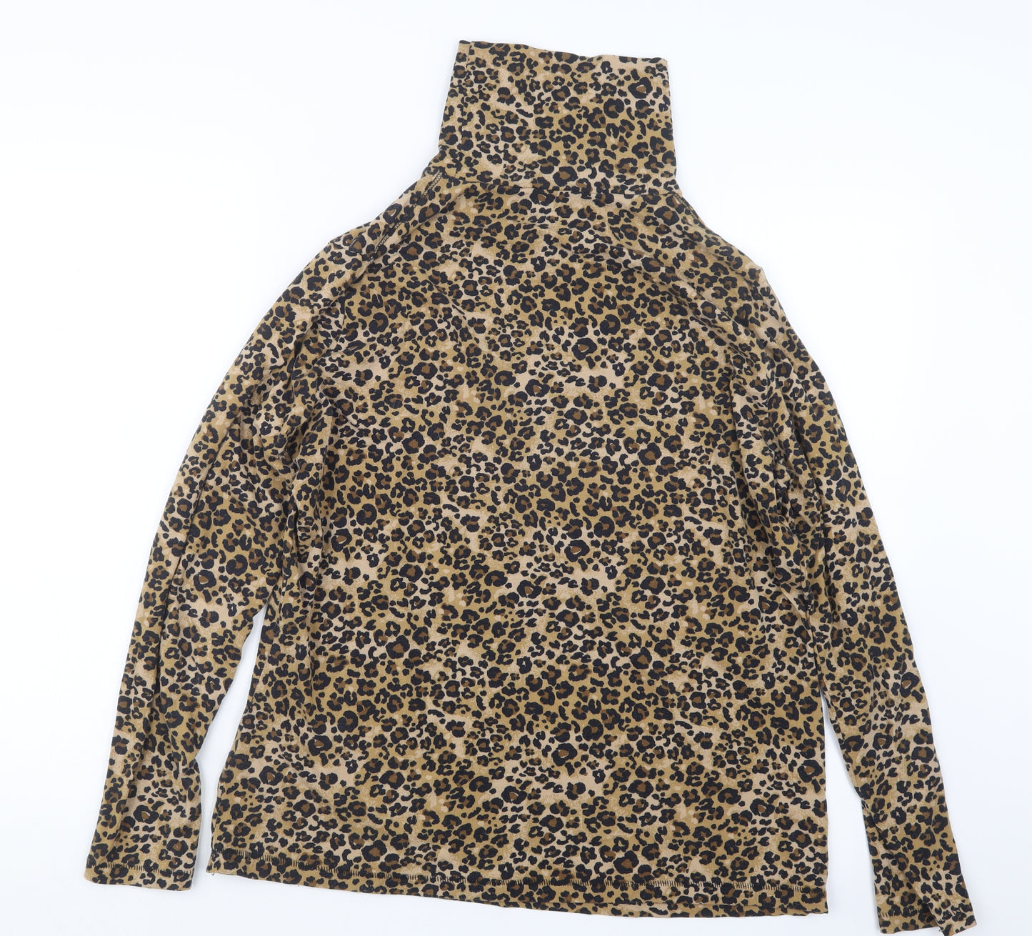 TU Womens Brown Animal Print  Basic T-Shirt Size 20