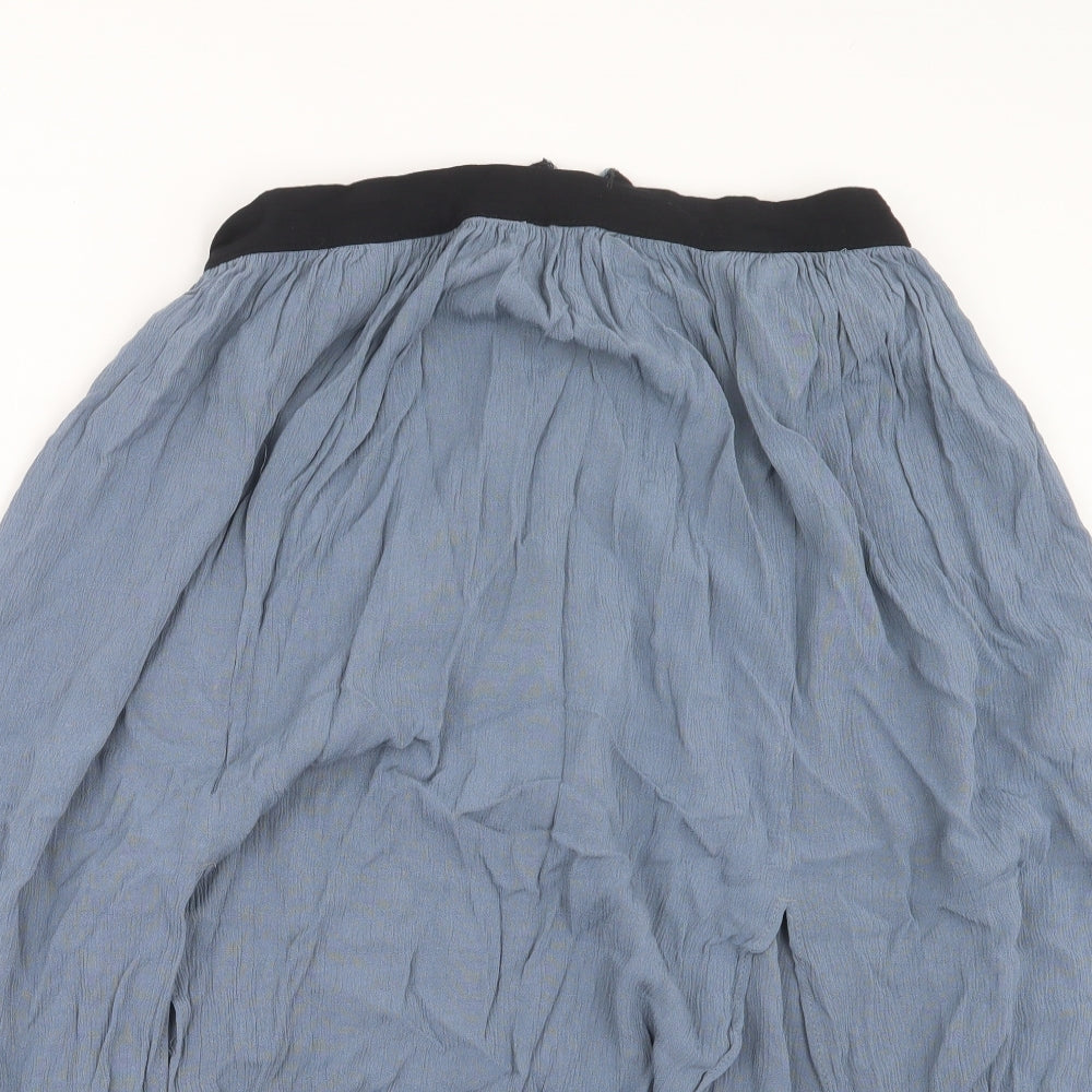 Topshop Womens Blue   A-Line Skirt Size 12