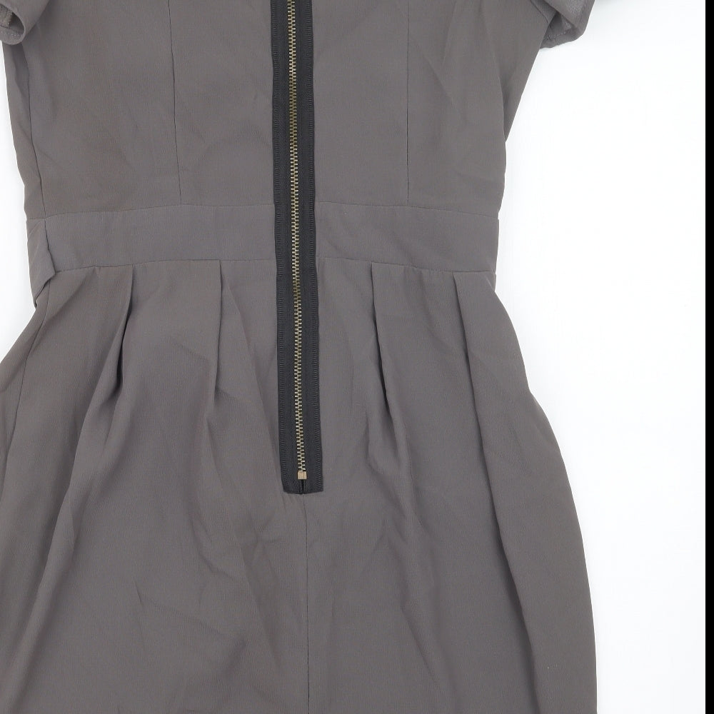 Topshop Womens Grey   T-Shirt Dress  Size 12