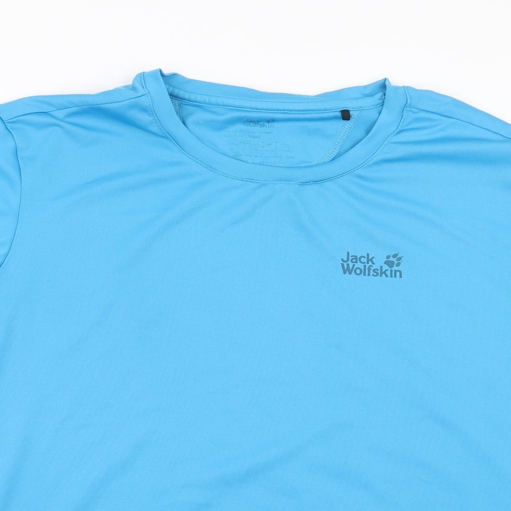 Jack Wolfskin Mens Blue   Basic T-Shirt Size M