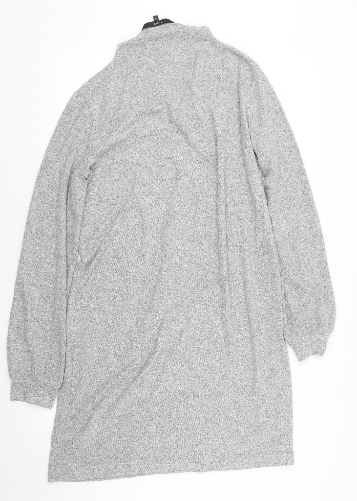NEXT Womens Grey  Knit Jumper Dress  Size 16