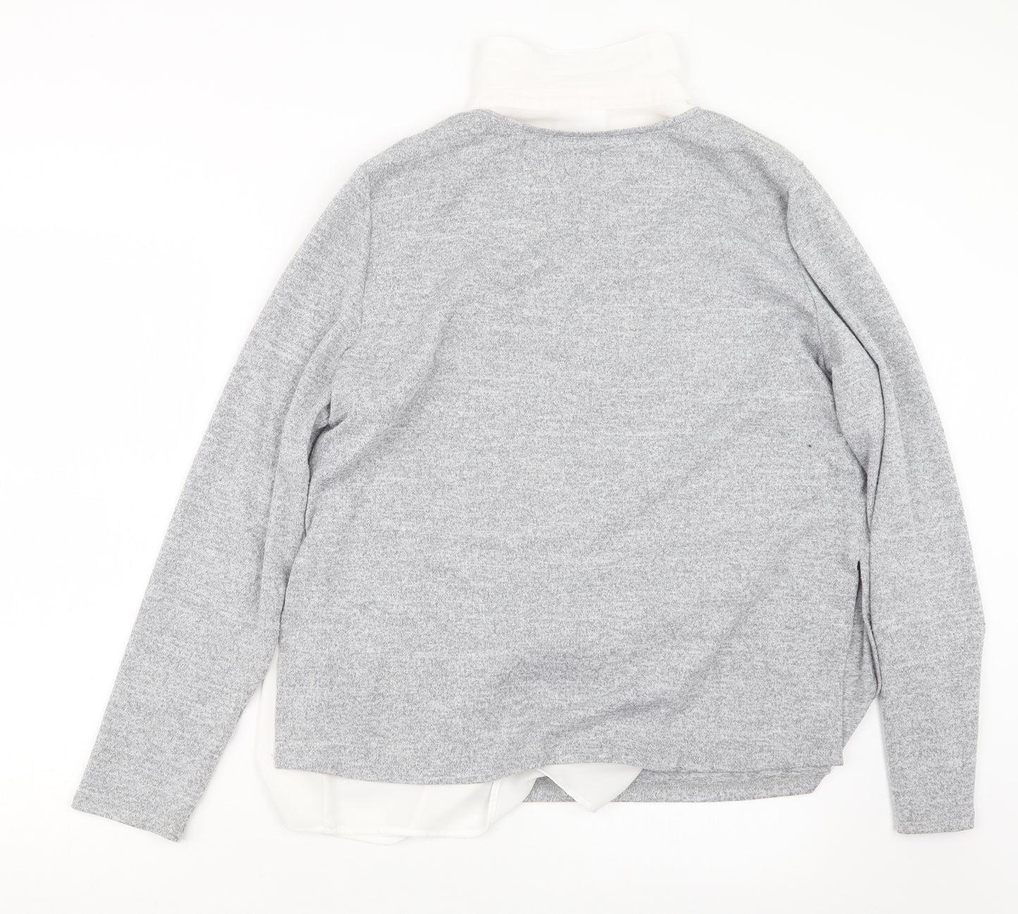 C&A Womens Grey  Knit Pullover Jumper Size 14