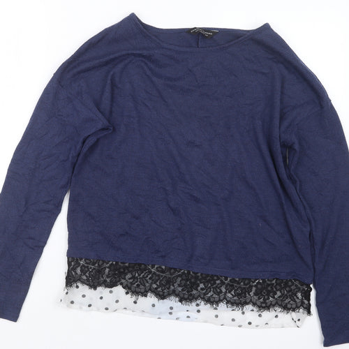Dorothy Perkins Womens Blue   Pullover Jumper Size 8