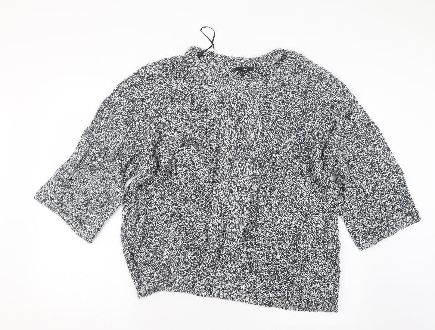 H&M Womens Blue  Knit Pullover Jumper Size S