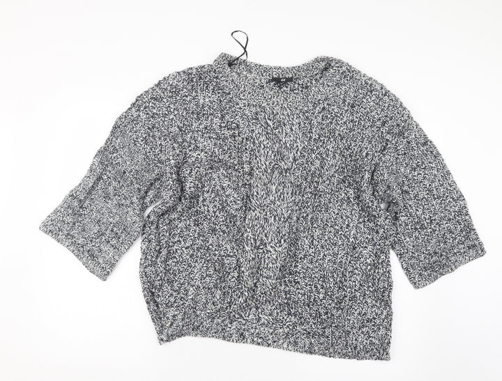 H&M Womens Blue  Knit Pullover Jumper Size S