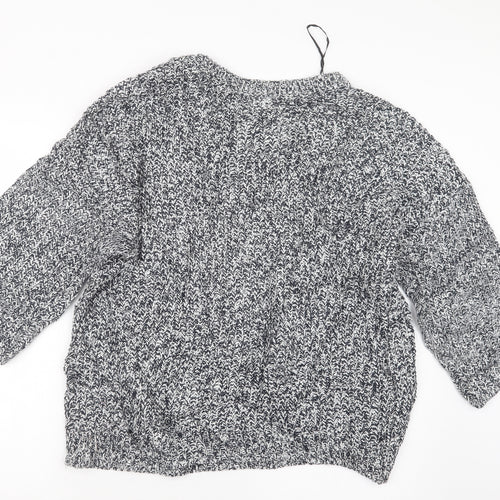 H&M Womens Blue  Knit Pullover Jumper Size S
