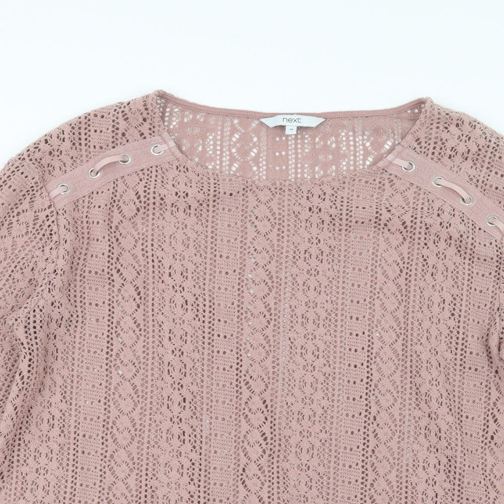 NEXT Womens Pink   Pullover Jumper Size 14