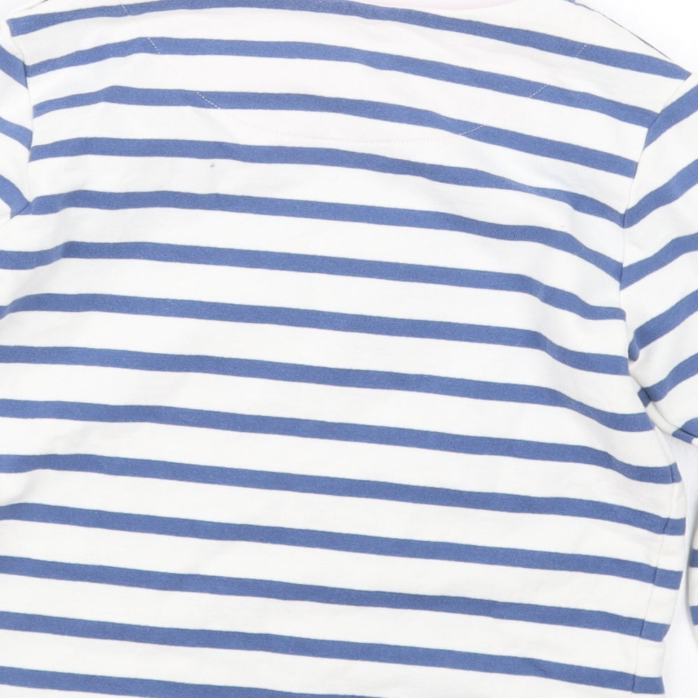 Kite Girls Blue Striped  Basic T-Shirt Size 4 Years