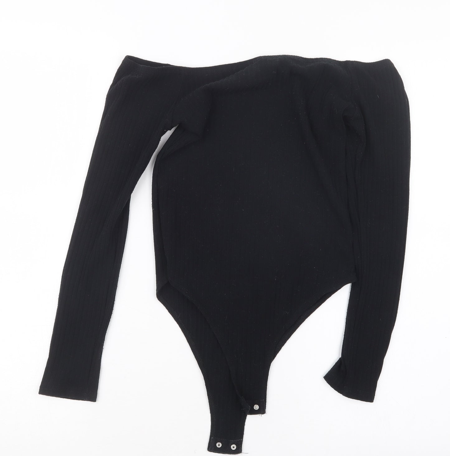 New Look Womens Black   Bodysuit One-Piece Size 10