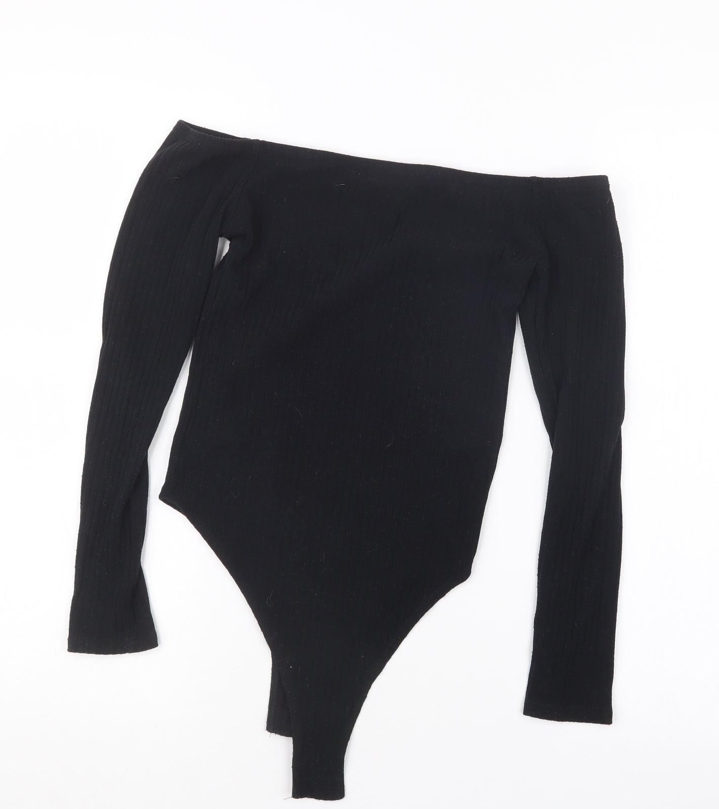 New Look Womens Black   Bodysuit One-Piece Size 10