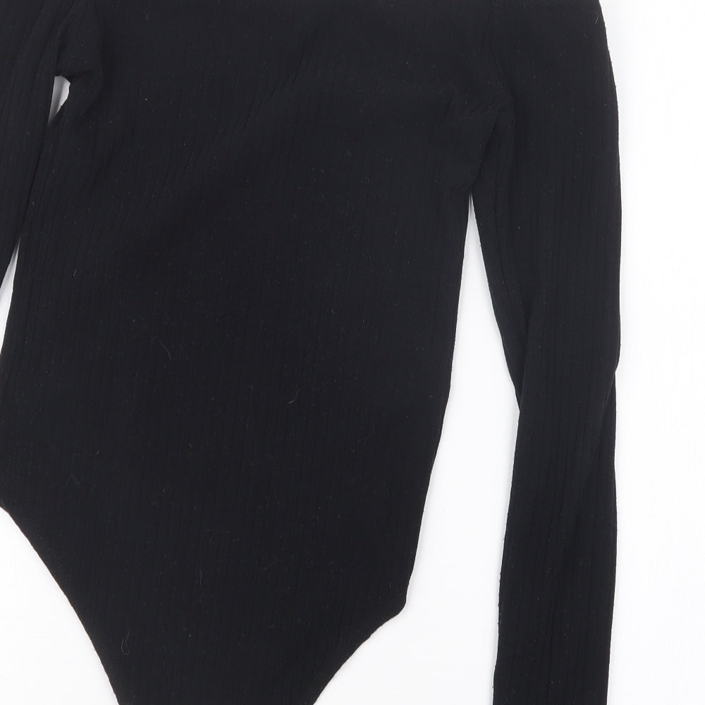 New Look Womens Black   Bodysuit One-Piece Size 10