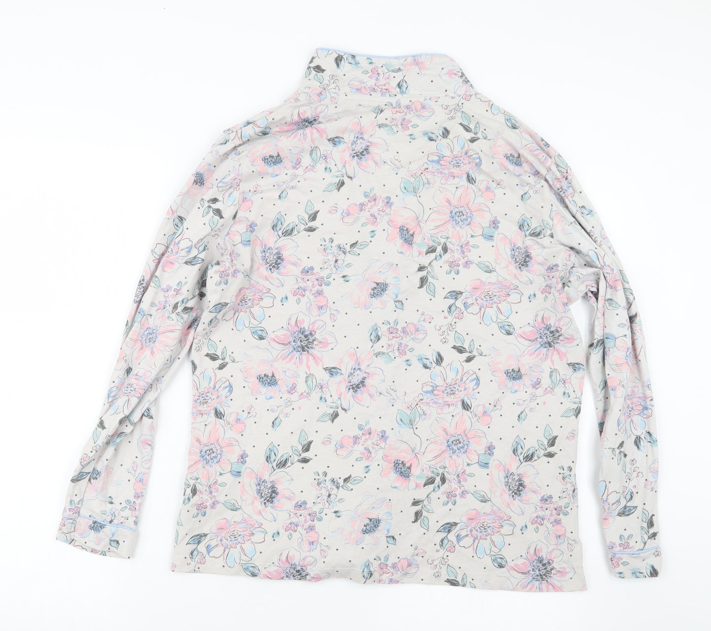 TU Womens Grey Floral  Top Pyjama Top Size 14
