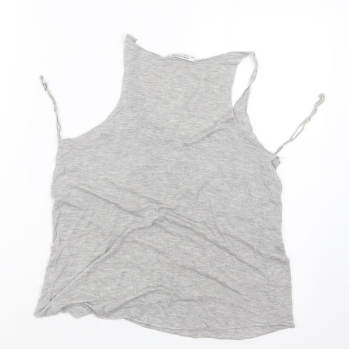 Zara Womens Grey   Basic Tank Size M