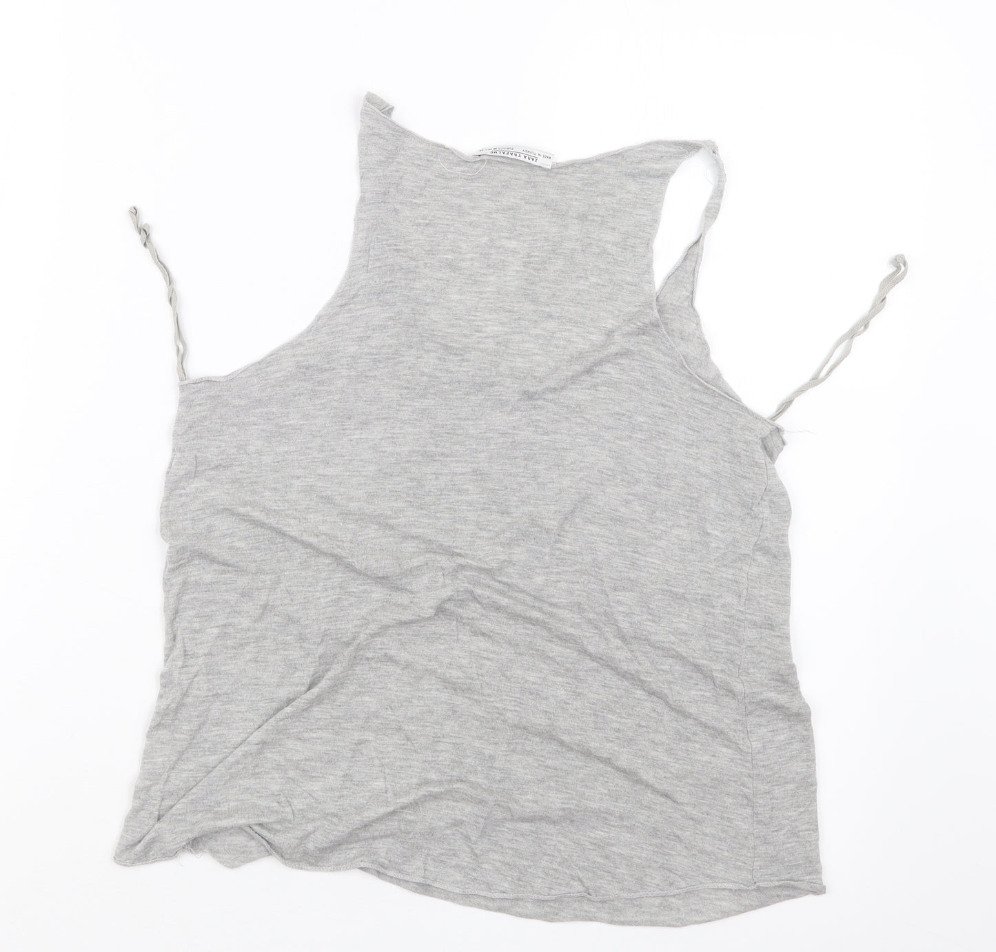 Zara Womens Grey   Basic Tank Size M